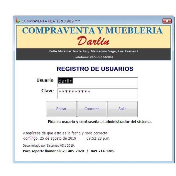 SISTEMA PARA COMPRAVENTAS Y EMPEÑOS