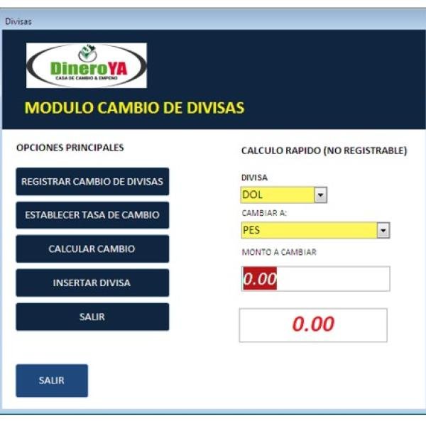 SISTEMAS PARA CASA DE CAMBIO