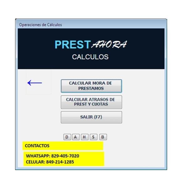 SISTEMA DE PRESTAMOS Y FINANCIERAS